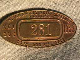 1939 Pit Badge