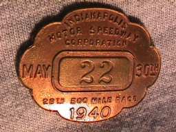 1940 Pit Badge