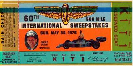 1976 Ticket