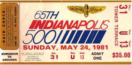 1981 Ticket