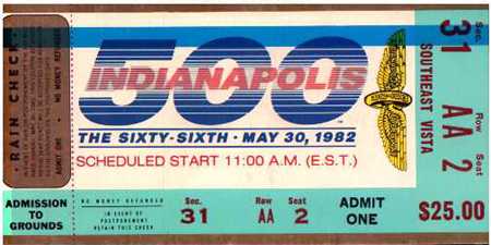 1982 Ticket