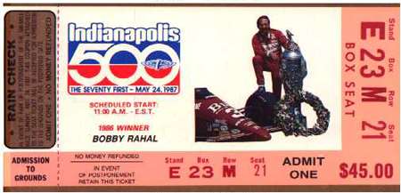1987 Ticket